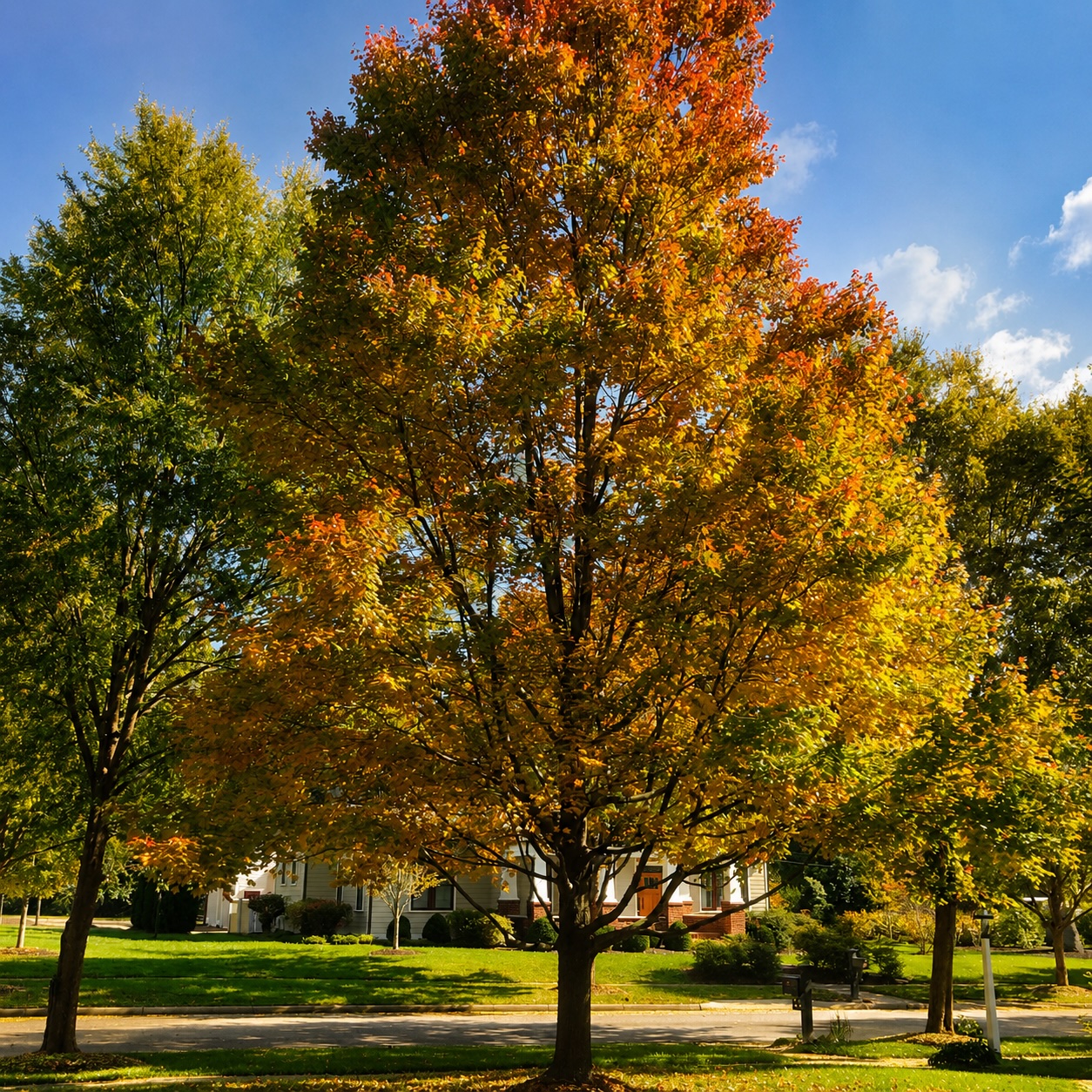 Oak Park in fall